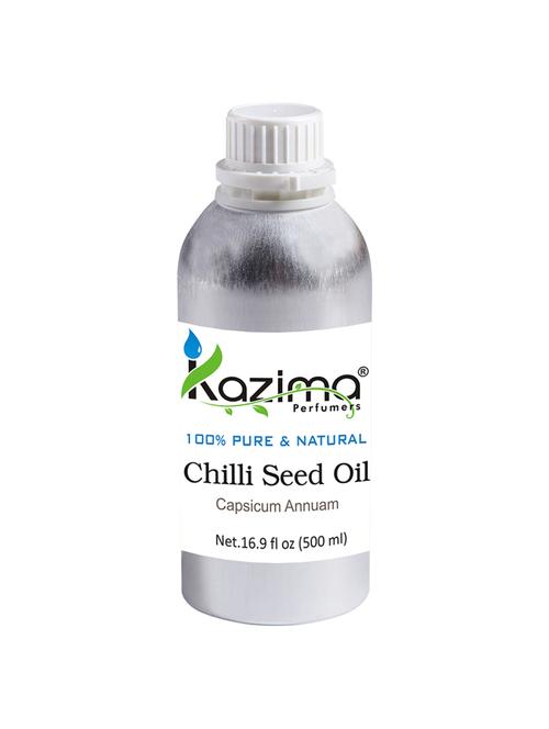 kazima chilli seed essential oil (500ml) 100% pure natural & undiluted for skin care & hair treatment - 14219281 - Very Small Image - 1