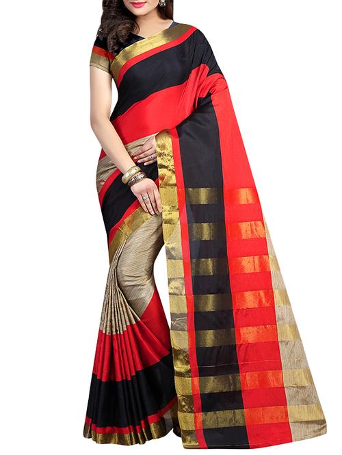 multicolour cotton silk woven saree - 14219607 - Very Small Image - 1