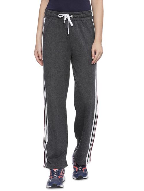 grey cotton blend track pants - 14221179 - Very Small Image - 1
