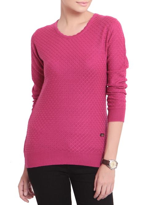 pink acrylic pullover - 14222109 - Very Small Image - 1