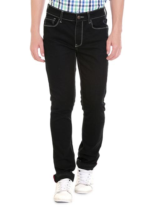 black cotton plain jeans - 14223051 - Very Small Image - 1