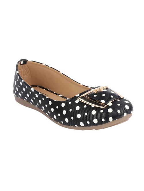 black leatherette slip on ballerina - 14223199 - Very Small Image - 1