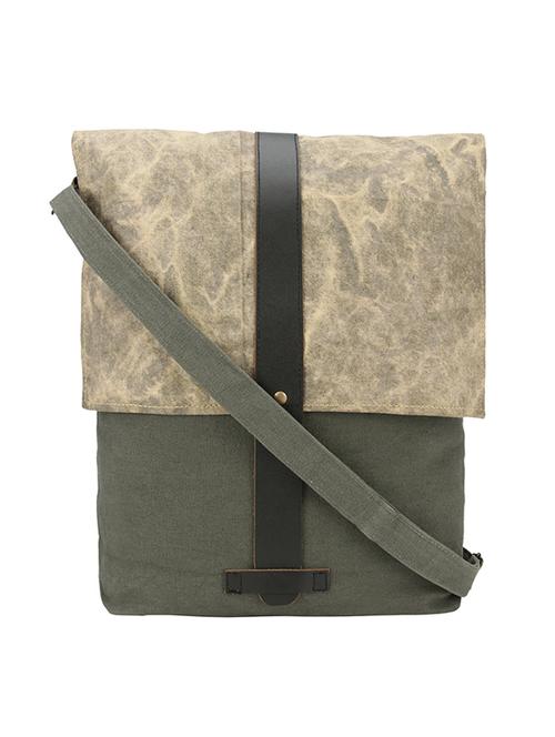 green canvas sling bag - 14223967 - Very Small Image - 1