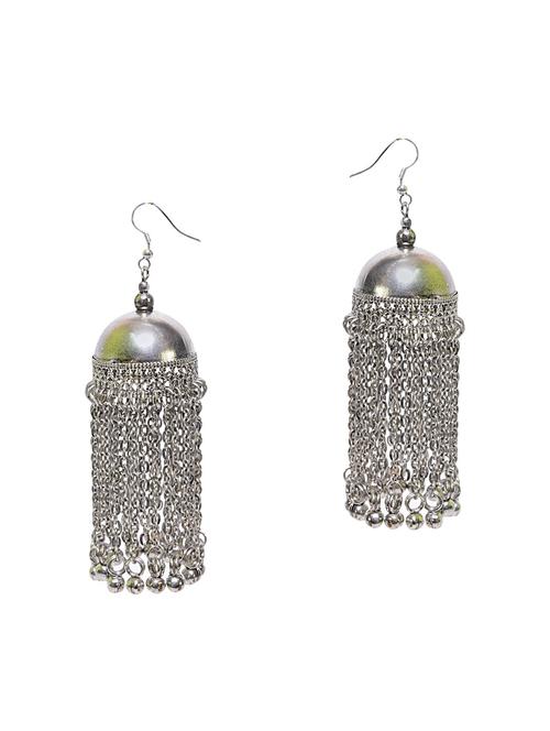 metallic metal chandellier earring - 14225731 - Very Small Image - 1