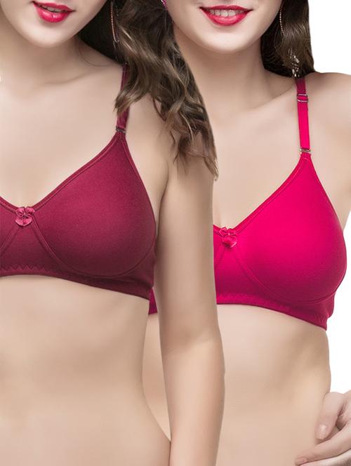 set of 2 multicolored hosery t-shirt bras - 14225960 - Very Small Image - 1