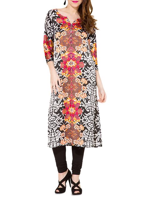 multi colored a-line kurta - 14226162 - Very Small Image - 1