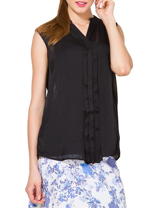 black casual sleeveless top - 14226290 - Very Small Image - 1