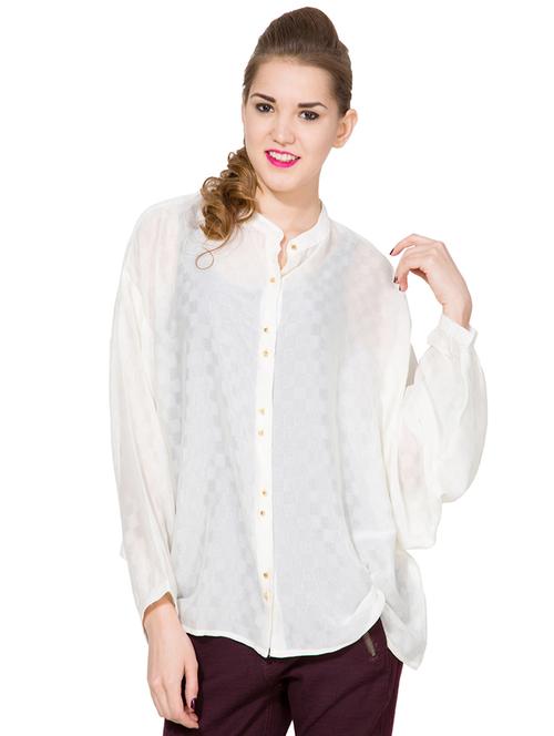 solid white regular shirt - 14226302 - Very Small Image - 1