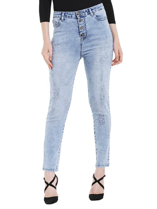 blue cotton casual denim jean - 14227354 - Very Small Image - 1