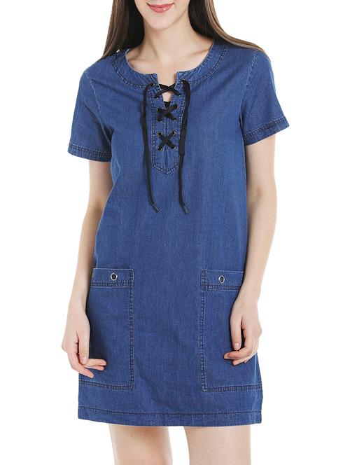blue denim dress - 14227378 - Very Small Image - 1
