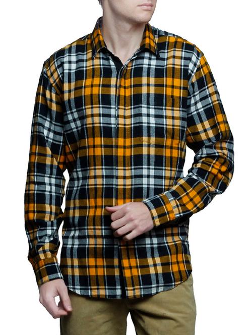 yellow cotton casual shirt - 14229057 - Very Small Image - 1