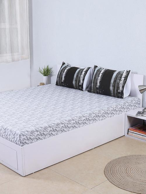 dry brush glaze cotton bed sheet set - 14231343 - Very Small Image - 1
