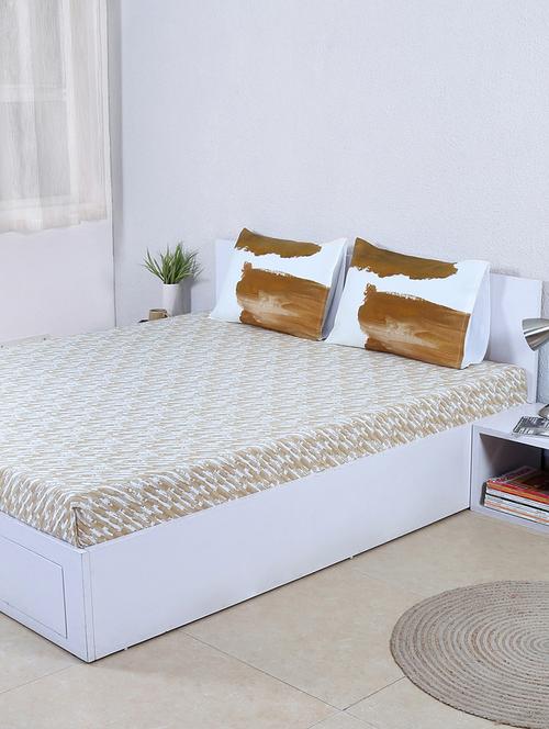 dry brush impasto cotton bed sheet set - 14231344 - Very Small Image - 1