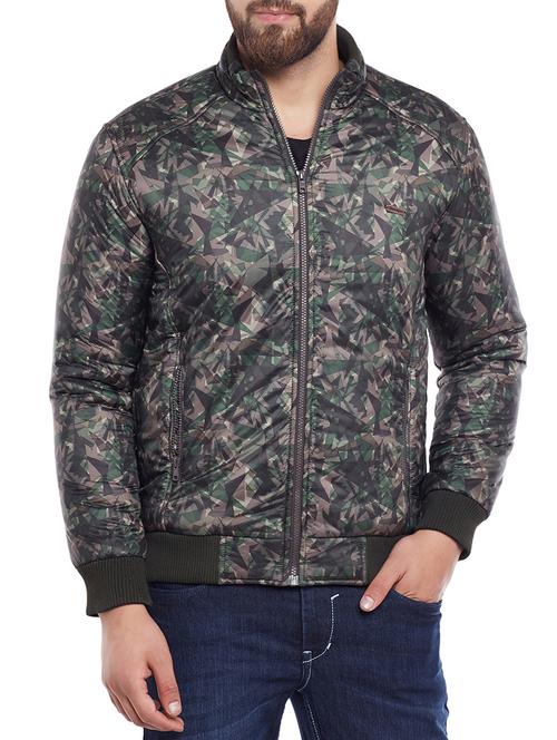 green nylon casual jacket - 14232286 - Very Small Image - 1
