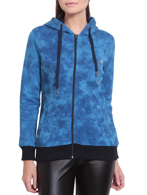 blue fleece hooded sweatshirt - 14233743 - Very Small Image - 1