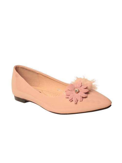 pink faux leather slip on ballerina - 14233997 - Very Small Image - 1