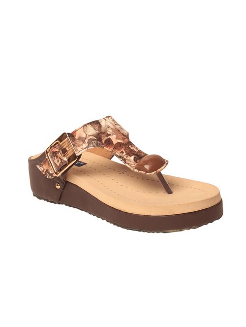 brown toe separator sandal - 14234004 - Very Small Image - 1