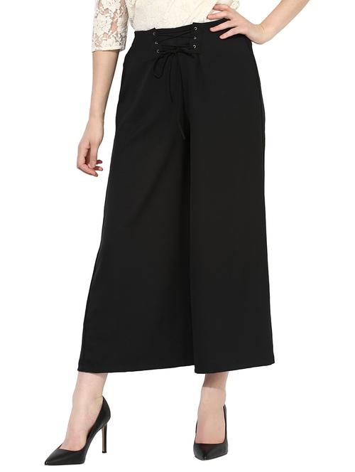 solid black palazzo - 14234555 - Very Small Image - 1