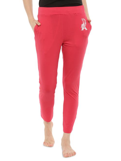 coral cotton track pant - 14234750 - Very Small Image - 1