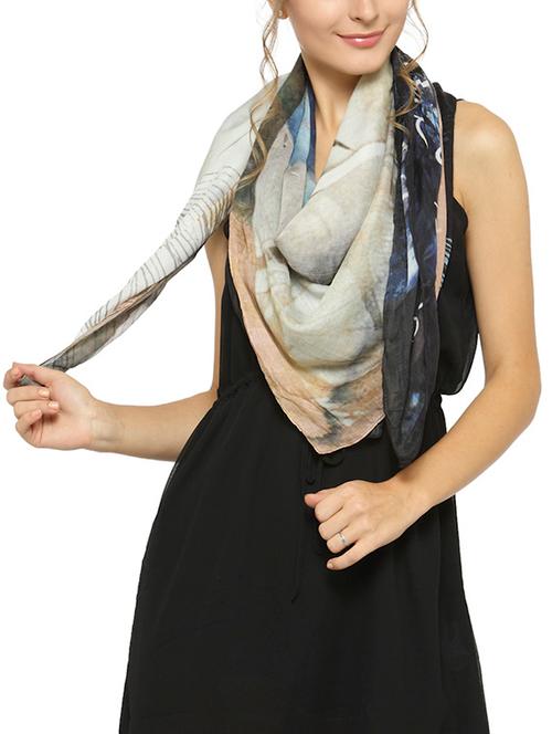multi colored cotton scarf - 14237326 - Very Small Image - 1
