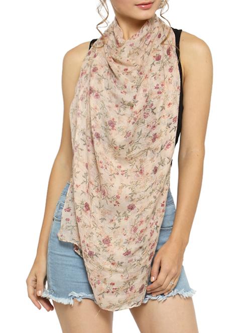 floral printed cotton stole - 14237342 - Very Small Image - 1