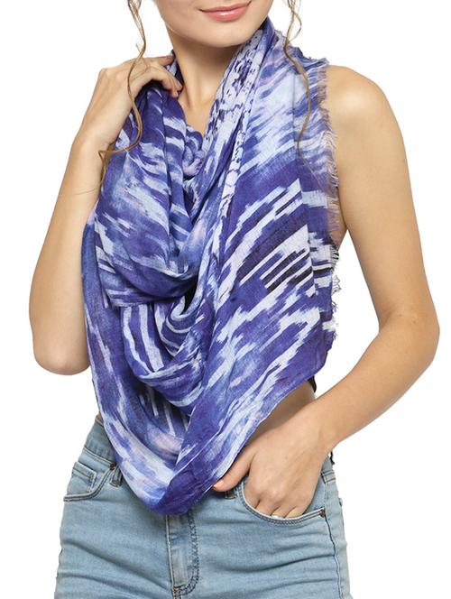 printed rayon stole - 14237346 - Very Small Image - 1