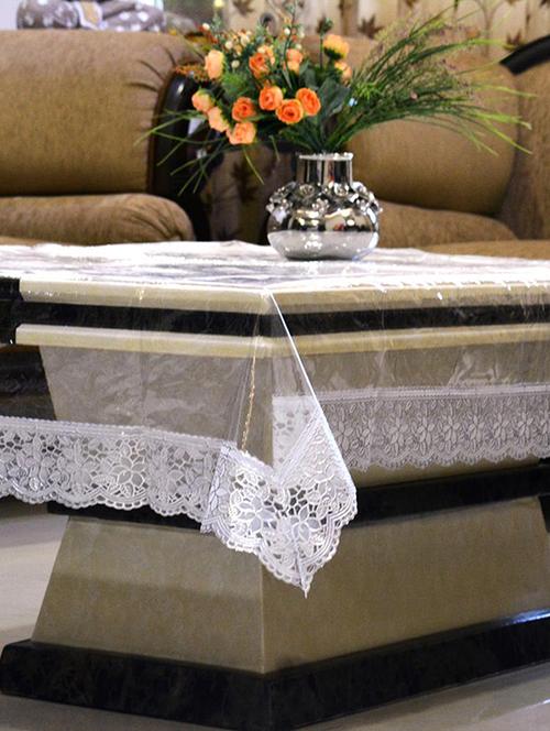 transparent center table cover 6 seater - 14237376 - Very Small Image - 1