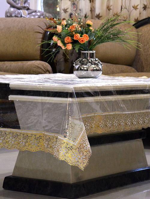 transparent center table cover 6 seater - 14237379 - Very Small Image - 1