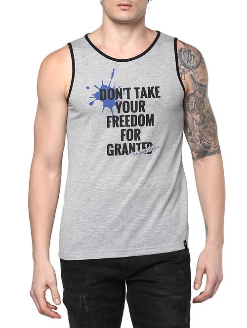 grey printed vest - 14238667 - Very Small Image - 1