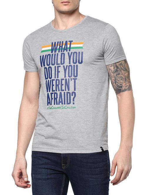 grey polyester t-shirt - 14238670 - Very Small Image - 1