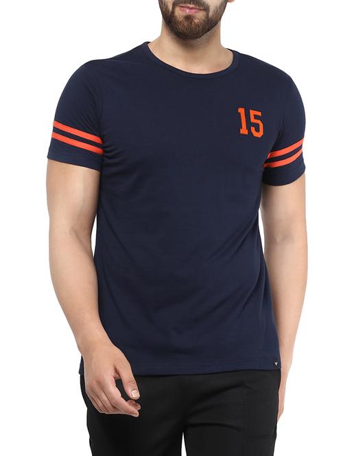 navy blue polyester t-shirt - 14238675 - Very Small Image - 1