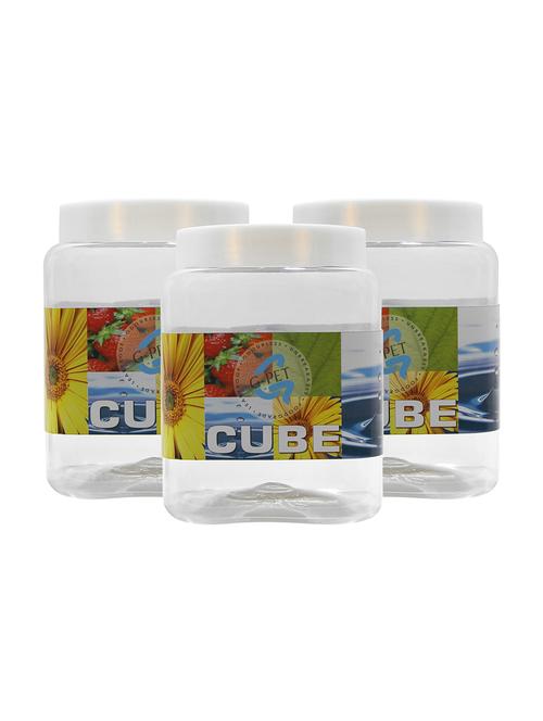 g-pet cube pet container 1500 ml plastic cap ( pack of 3 ) - 14239488 - Very Small Image - 1