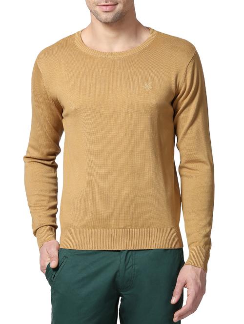 beige cotton pullover - 14240358 - Very Small Image - 1