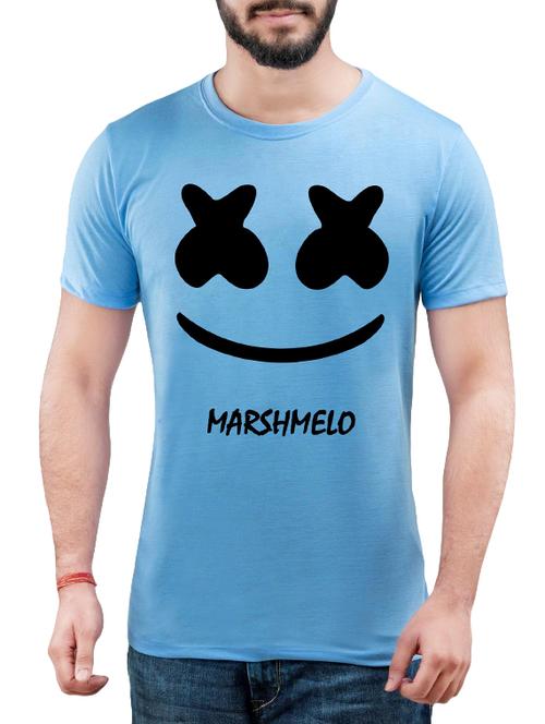 blue chest print t-shirt - 14241336 - Very Small Image - 1