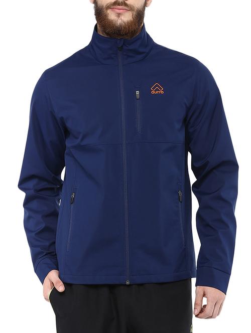 blue polyester casual jacket - 14241736 - Very Small Image - 1