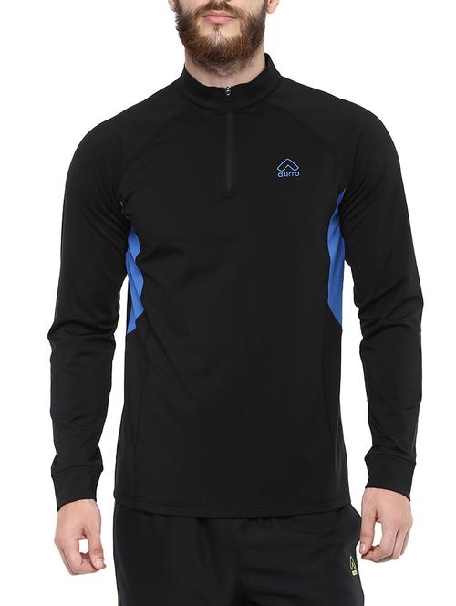 black polyester sweatshirt - 14241739 - Very Small Image - 1