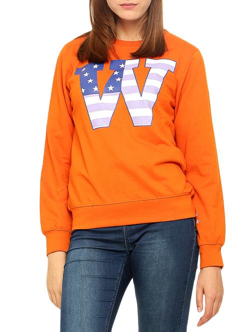 orange fleece sweatshirt - 14242263 - Very Small Image - 1