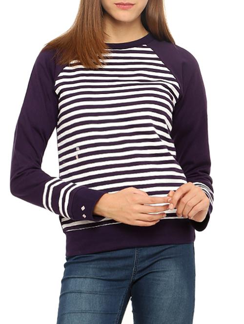 purple fleece regular sweatshirt - 14242285 - Very Small Image - 1