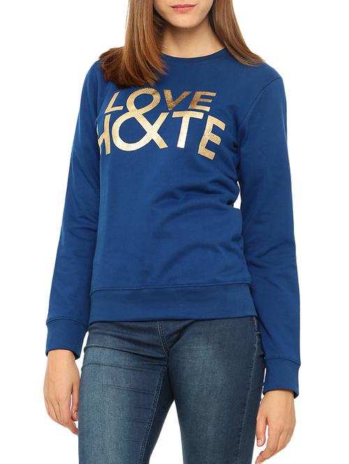 blue fleece sweatshirt - 14242289 - Very Small Image - 1