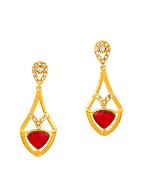 red drop earrings - 14244086 - Very Small Image - 1