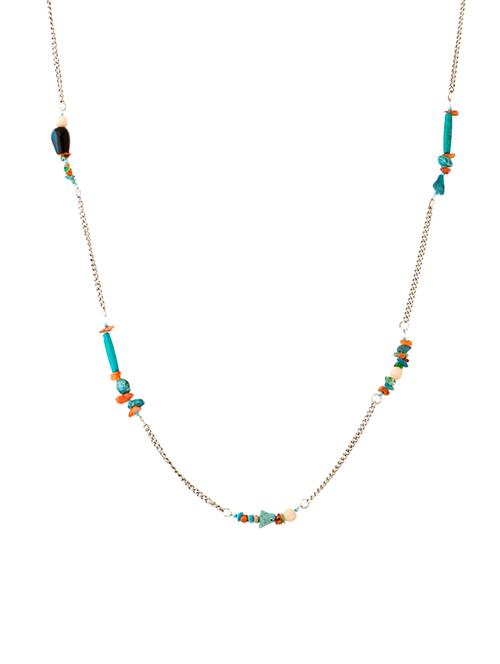 silver metal short necklace - 14245063 - Very Small Image - 1