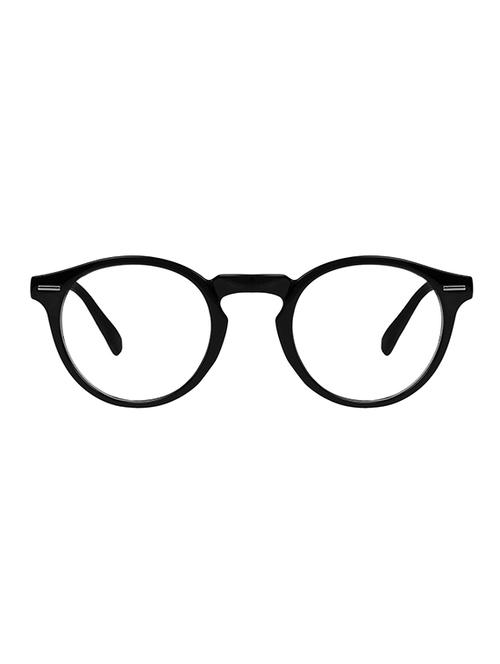 zyaden black round unisex eyewear frame 407 - 14246756 - Very Small Image - 1