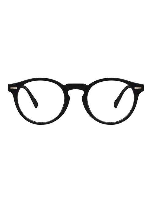 zyaden black round unisex eyewear frame 410 - 14246759 - Very Small Image - 1