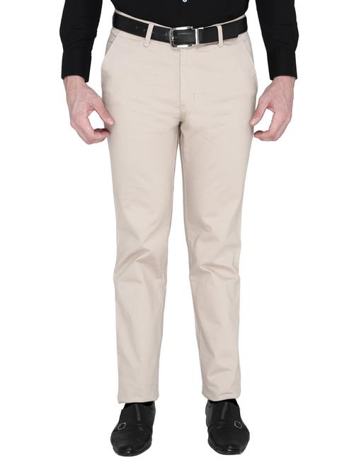beige cotton formal trouser - 14247691 - Very Small Image - 1