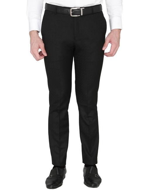 black cotton formal trouser - 14247695 - Very Small Image - 1