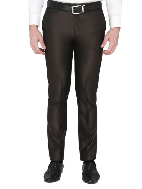 brown cotton formal trouser - 14247704 - Very Small Image - 1