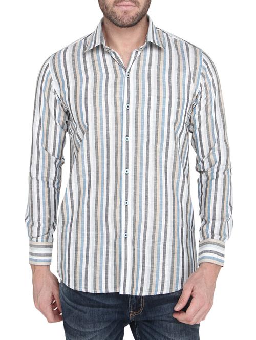 multi colored cotton casual shirt - 14247914 - Very Small Image - 1
