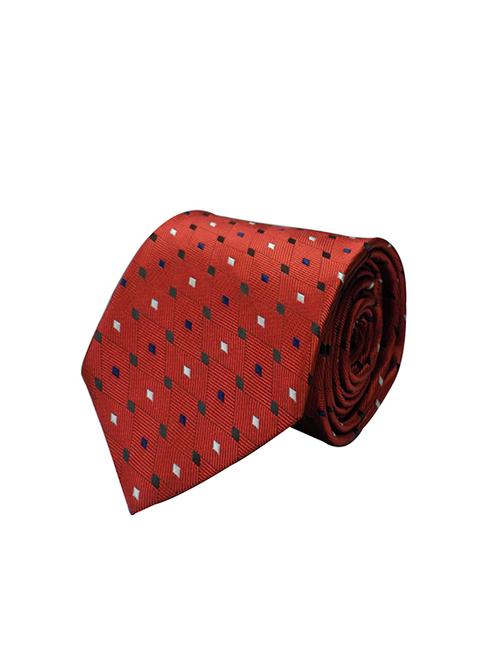 red micro fiber tie - 14248007 - Very Small Image - 1