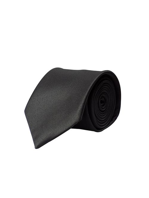 black micro fiber tie - 14248016 - Very Small Image - 1