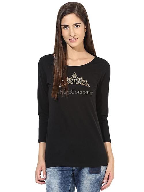black cotton lycra tee - 14248315 - Very Small Image - 1